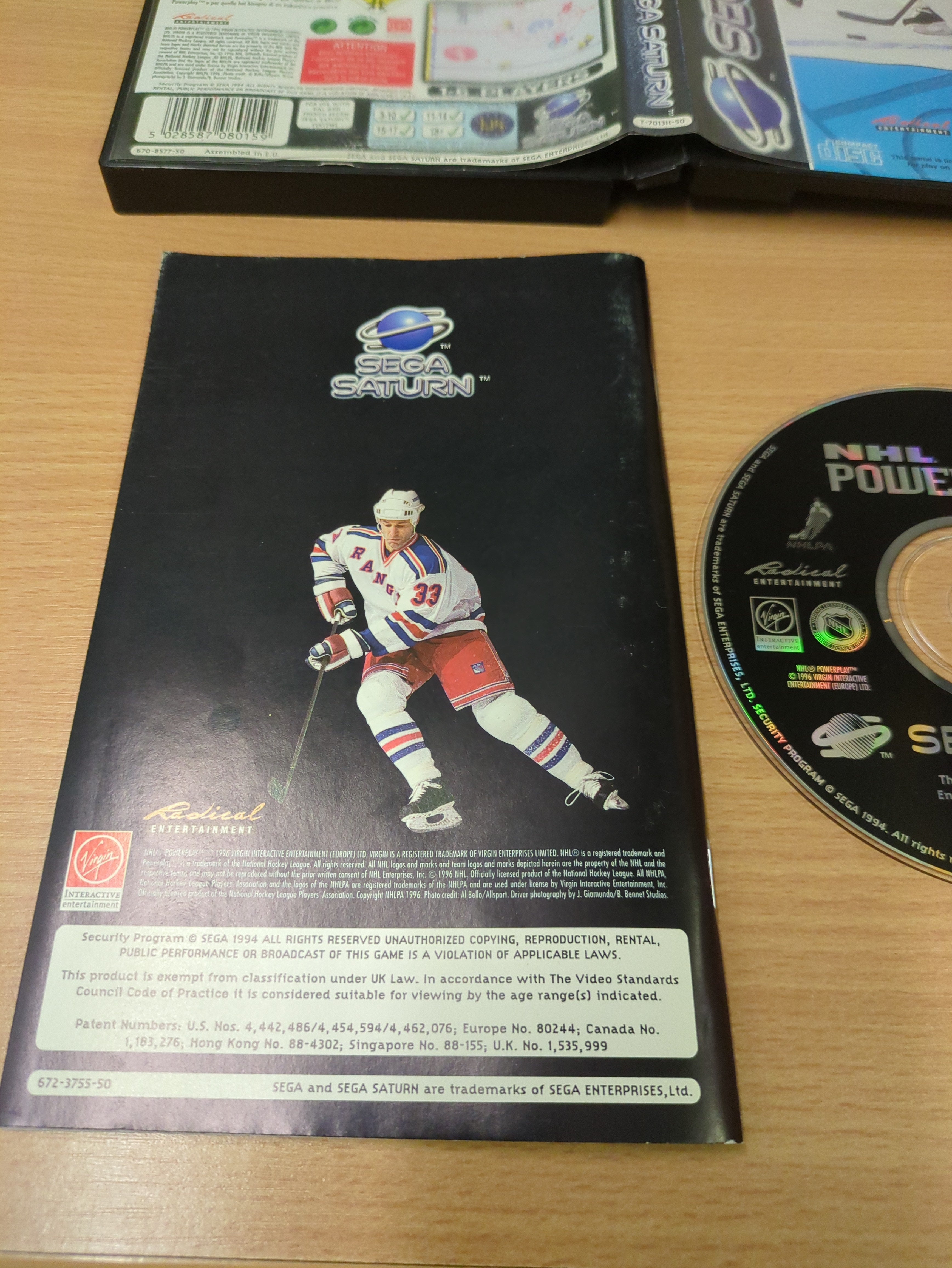 NHL Powerplay Sega Saturn game NHL Powerplay Sega Saturn game